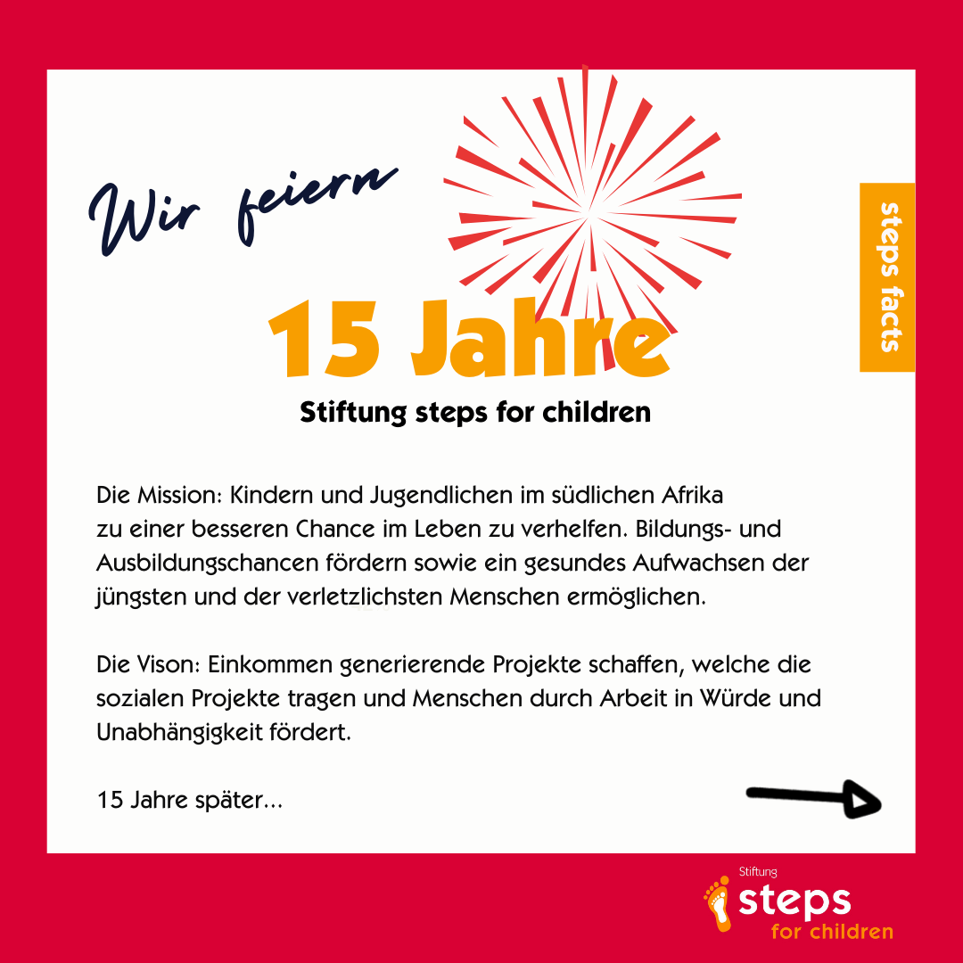 15 Jahre steps for children - Stiftung steps for children