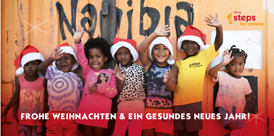 Kinder in Namibia bei steps for children in Okakarara - Fröhliche Weihnachten