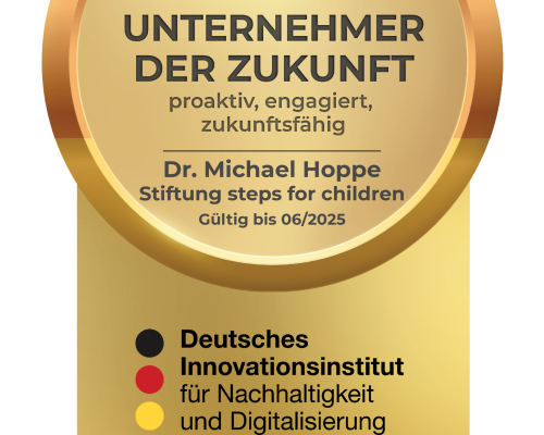 UDZ-Siegel_Dr. Michael Hoppe Stiftung steps for children