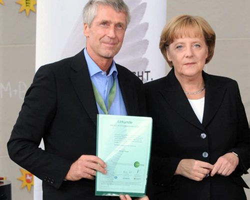 Dr. Michael Hoppe mit Angela Merkel